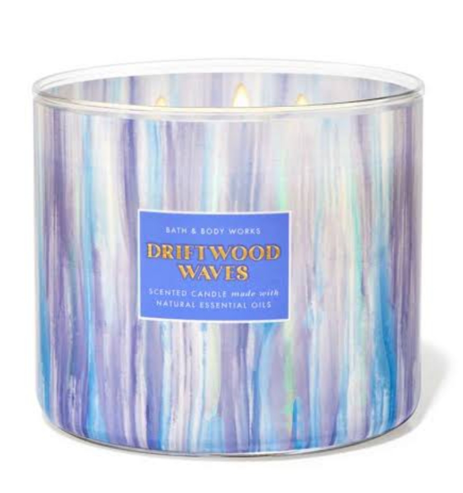 Bath & Body Works Ocean Driftwood 3-wick scented candle 