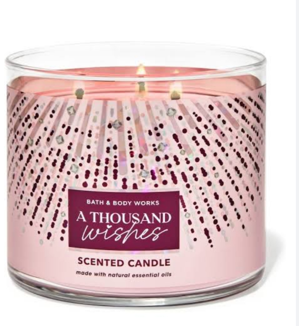Bath & Body Works A thousand Wishes 3-wick scented candle 